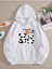 Levure Time Baskılı Ünisex Kapüşonlu Oversize Sweatshirt 1