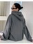 Bhvr Baskılı Ünisex Kapüşonlu Oversize Sweatshirt 2