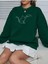 Kedi Dostu Baskılı Bisiklet Yaka Ünisex Oversize Sweatshirt 3