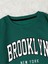 Brooklyn New York Baskılı Bisiklet Yaka Ünisex Oversize Sweatshirt 2