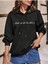Look Up At Baskılı Ünisex Siyah Kapüşonlu Oversize Sweatshirt 3