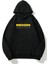 Moon Oversize Siyah Kapüşonlu Hoodie Sweatshirt 2