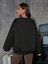 Peace Love Halloween Baskılı Bisiklet Yaka Ünisex Siyah Oversize Sweatshirt 2