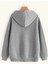 Los Angeles California Baskılı Ünisex Siyah Kapüşonlu Oversize Sweatshirt 2