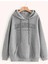 Los Angeles California Baskılı Ünisex Siyah Kapüşonlu Oversize Sweatshirt 3