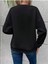 Kadın Tasarım Baskılı Oversize Bisiklet Yaka Sweatshirt 2