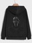 Unisex Scream Baskılı Oversize Kapüşonlu Sweatshirt 1