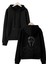 Unisex Scream Baskılı Oversize Kapüşonlu Sweatshirt 3