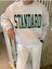 Standard Baskılı Bisiklet Yaka Oversize Sweatshirt 2