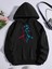 Unisex Neon Baskılı Oversize Kapüşonlu Sweatshirt 1