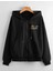 Choose Happy Baskılı Kapüşonlu Oversize Ceket 2