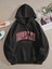 Brooklyn New York Baskılı Ünisex Kapüşonlu Oversize Sweatshirt 1
