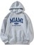 Mıamı Since 1896 Baskılı Ünisex Kapüşonlu Oversize Sweatshirt 1
