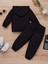 Siyah Black Pink Kapşonlu Sweatshirt Alt Üst Takım 2