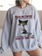 Kedi Kahve Baskılı Oversize Sıfır Yaka Sweatshirt 1