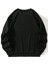 Çiçekli Kitap Baskılı Siyah Bisiklet Yaka Ünisex Oversize Sweatshirt 3