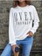 Over Thinking Baskılı Bisiklet Yaka Ünisex Siyah Oversize Sweatshirt 1
