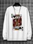 Kral Kupa Baskılı Bisiklet Yaka Ünisex Oversize Sweatshirt 1