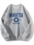 Manhattan Baskılı Bisiklet Yaka Ünisex Oversize Sweatshirt 1