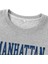 Manhattan Baskılı Bisiklet Yaka Ünisex Oversize Sweatshirt 2