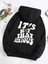 That Serious Baskılı Ünisex Siyah Kapüşonlu Oversize Sweatshirt 1