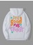 Beyaz See Good Baskılı Oversize Kapüşonlu Sweatshirt 1
