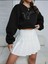 Kedi Dostu Baskılı Bisiklet Yaka Oversize Sweatshirt 2