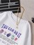Kadın Beyaz You Can Do It Baskılı Oversize Sweatshirt 3