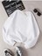 Kadın Beyaz You Can Do It Baskılı Oversize Sweatshirt 4