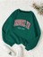 Brooklyn New York Baskılı Bisiklet Yaka Ünisex Oversize Sweatshirt 1