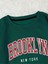 Brooklyn New York Baskılı Bisiklet Yaka Ünisex Oversize Sweatshirt 2