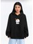 Sevgili Kombini Tasarım Baskılı Kapüşonlu Kanguru Cep Ünisex Oversize Sweatshirt 2