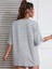 Smile Baskılı Kadın Oversize Salaş T-Shirt Boyfirend 2