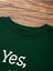 Unisex Yeşil Yes Baskılı Oversize Sweatshirt 4