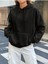 Wıld West Rodeo Baskılı Ünisex Siyah Kapüşonlu Oversize Sweatshirt 2