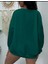 Düz Renk Basic Ünisex Bisiklet Yaka Oversize Sweatshirt 2