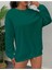 Düz Renk Basic Ünisex Bisiklet Yaka Oversize Sweatshirt 3