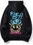 Siyah Rieh Good Baskılı Oversize Sweatshirt 1