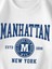 Manhattan Baskılı Bisiklet Yaka Ünisex Oversize Sweatshirt 2