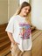 Beyaz Oversize T-Shirt Sweety Baskılı 3