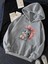 Sevimli Kedi Baskılı Oversize Sweatshirt 1