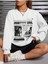 Pretty Girl Afiş Baskılı Bisiklet Yaka Ünisex Siyah Oversize Sweatshirt 1