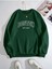 Baskılı Bisiklet Yaka Ünisex Oversize Sweatshirt 1