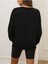 Game Night Baskılı Bisiklet Yaka Ünisex Siyah Oversize Sweatshirt 3