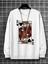Kral Kupa Baskılı Bisiklet Yaka Ünisex Oversize Sweatshirt 1