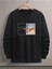 Varoluş Baskılı Bisiklet Yaka Ünisex Oversize Sweatshirt 2