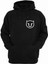Emojili Siyah Oversize Içi Yünsüz Sweatshirt 1