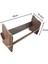 Masaüstü Kitaplık / Masaüstü Organizer / Ağaç Desenli Kitaplık / Ofis Kitaplığı / 45 cm x 14,5 cm x 21 cm 3