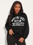 Redefini Sexy 1997 Baskılı Ünisex Siyah Kapüşonlu Oversize Sweatshirt 1