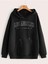 Los Angeles California Baskılı Ünisex Siyah Kapüşonlu Oversize Sweatshirt 1